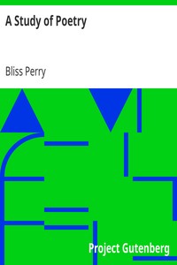 Cover of A Study of Poetry