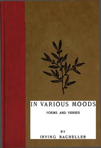 Cover of In Various Moods Poems and Verses