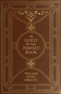 Cover of In quest of the perfect book