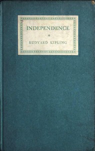 Cover of Independence Rectorial address delivered at St. Andrews October 10, 1923