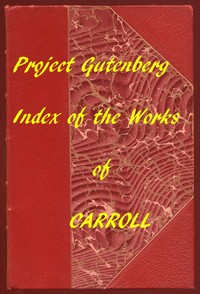 Cover of Index of the Project Gutenberg Works of Lewis Carroll