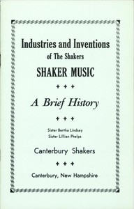 Cover of Industries and Inventions of the Shakers Shaker Music, a Brief History
