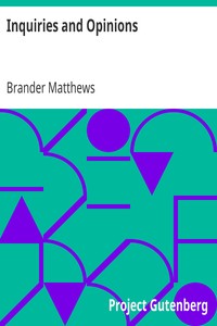 Cover of Inquiries and Opinions