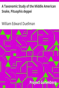 Cover of A Taxonomic Study of the Middle American Snake, Pituophis deppei