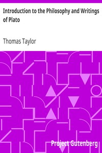 Cover of Introduction to the Philosophy and Writings of Plato