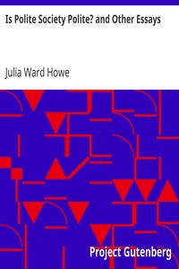 Cover of Is Polite Society Polite and Other Essays