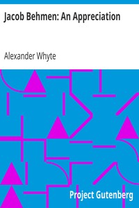Cover of Jacob Behmen An Appreciation