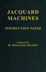 Cover of Jacquard Machines Instruction Paper
