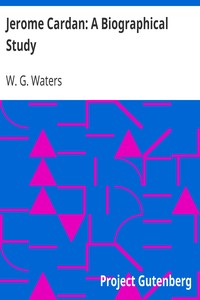 Cover of Jerome Cardan A Biographical Study