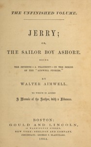 Cover of Jerry; or, the sailor boy ashore