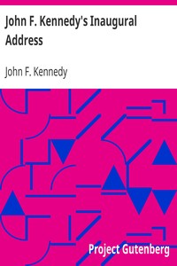 Cover of John F. Kennedy's Inaugural Address