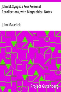 Cover of John M. Synge a Few Personal Recollections, with Biographical Notes