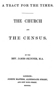 Cover of A Tract for the Times The Church and the Census