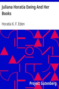 Cover of Juliana Horatia Ewing And Her Books