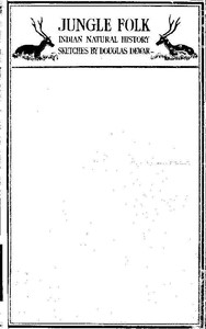 Cover of Jungle Folk Indian Natural History Sketches
