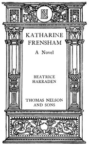 Cover of Katharine Frensham A Novel