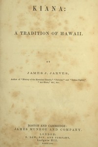 Cover of Kiana a Tradition of Hawaii