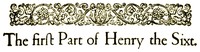 Cover of King Henry VI, the first part