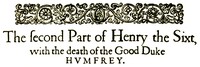 Cover of King Henry VI, the second part