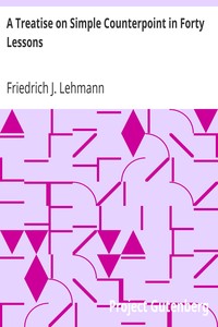 Cover of A Treatise on Simple Counterpoint in Forty Lessons
