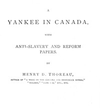 Cover of A Yankee in Canada, with Anti-slavery and reform papers