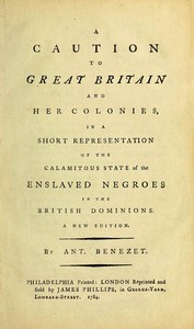Cover of A caution to Great Britain and her colonies, in a short representation of the calamitous state of th
