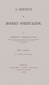 Cover of A defence of modern spiritualism