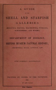Cover of A guide to the shell and starfish galleries