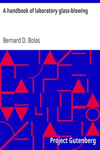 Cover of A handbook of laboratory glass-blowing