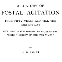 Cover of A history of postal agitation from fifty years ago till the present day
