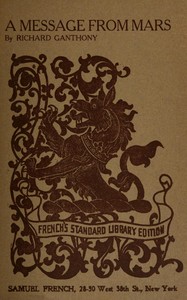 Cover of A message from Mars