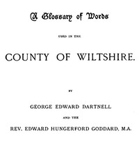 Cover of A Glossary of Words used in the Country of Wiltshire