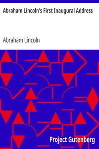 Cover of Abraham Lincoln's First Inaugural Address