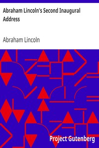 Cover of Abraham Lincoln's Second Inaugural Address