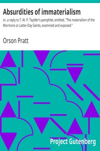 Cover of Absurdities of immaterialism