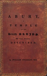 Cover of Abury, A Temple of the British Druids, With Some Others, Described