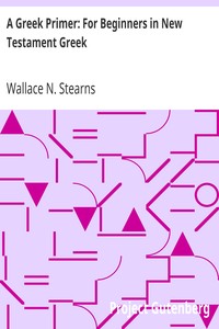 Cover of A Greek Primer For Beginners in New Testament Greek