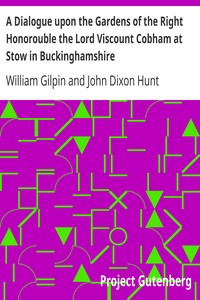 Cover of A Dialogue upon the Gardens of the Right Honorouble the Lord Viscount Cobham at Stow in Buckinghamsh