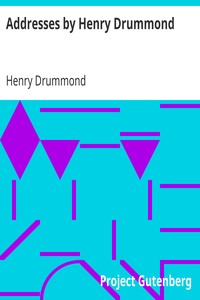 Cover of Addresses by Henry Drummond