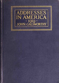 Cover of Addresses in America, 1919