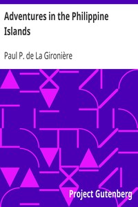 Cover of Adventures in the Philippine Islands