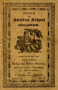 Cover of Advice to Sunday School Children