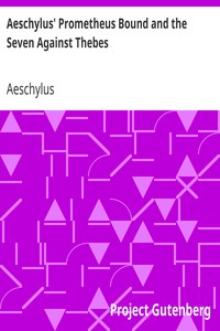 Cover of Aeschylus' Prometheus Bound and the Seven Against Thebes
