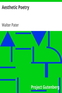 Cover of Aesthetic Poetry