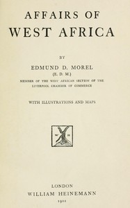 Cover of Affairs of West Africa