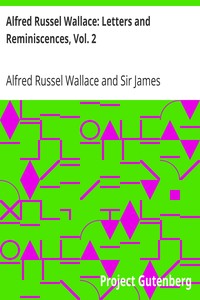 Cover of Alfred Russel Wallace Letters and Reminiscences, Vol. 2
