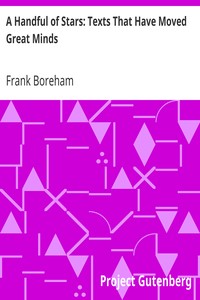 Cover of A Handful of Stars Texts That Have Moved Great Minds