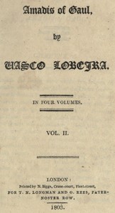 Cover of Amadis of Gaul, Vol. 2