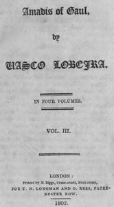 Cover of Amadis of Gaul, Vol. 3
