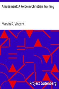 Cover of Amusement A Force in Christian Training